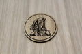 Laser cut wooden coaster personalised. Sephiroth Profile