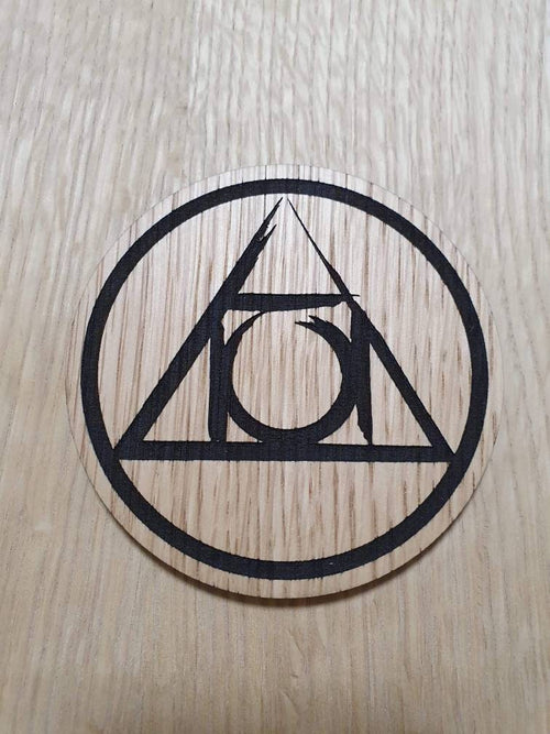 Laser cut wooden coaster personalised. Guild ball Alchemists