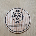 Laser cut wooden coaster. Athena Fortune Treasure - Unique Gift lasercut
