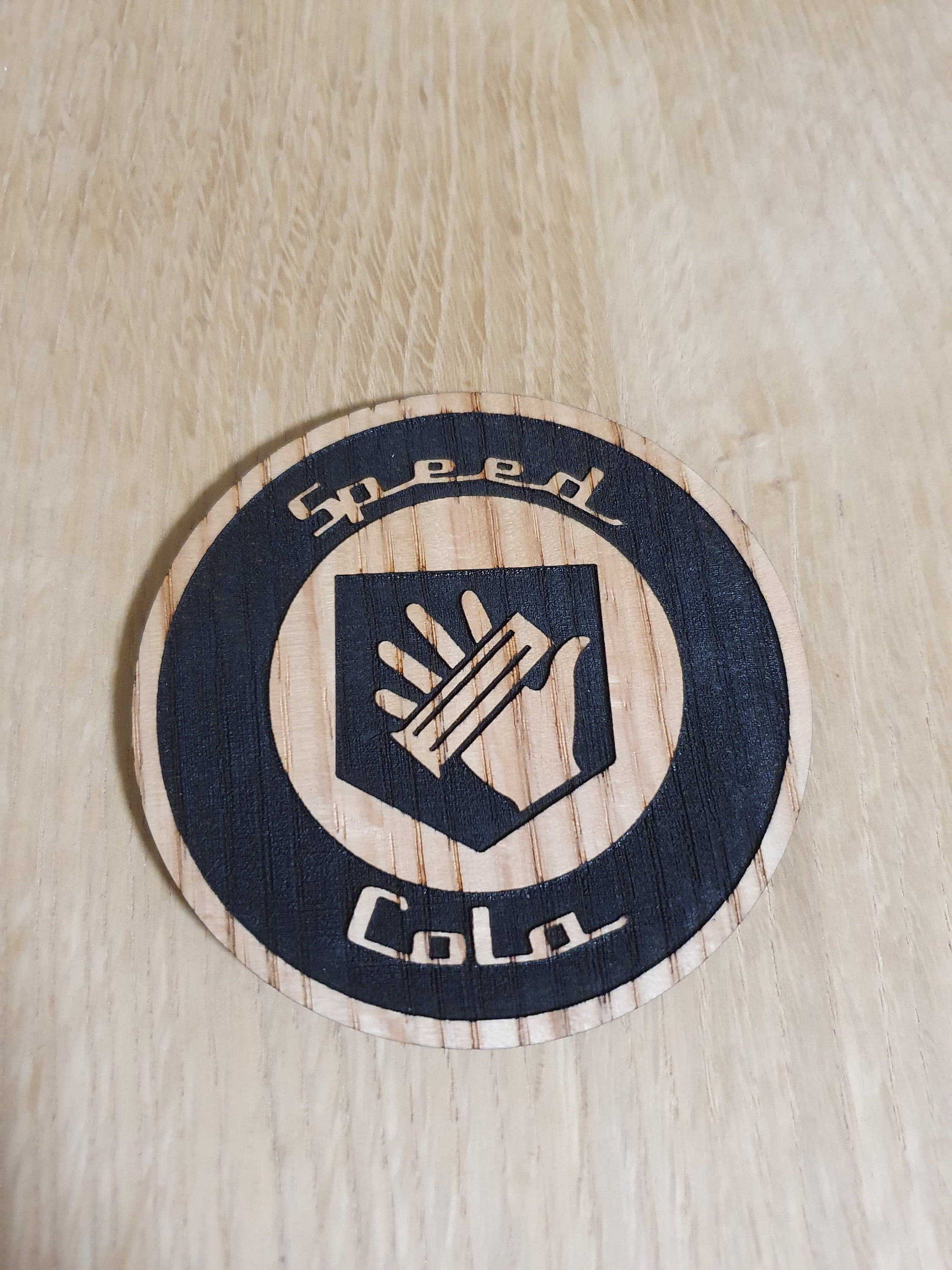 Laser cut wooden coaster. duty call Speed Cola Perk - Unique Gift lasercut