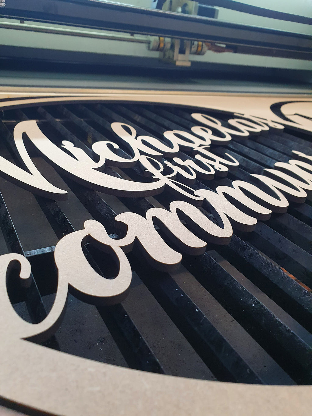 Personalized First Communion Wooden Sign: Lasercut MDF Gift