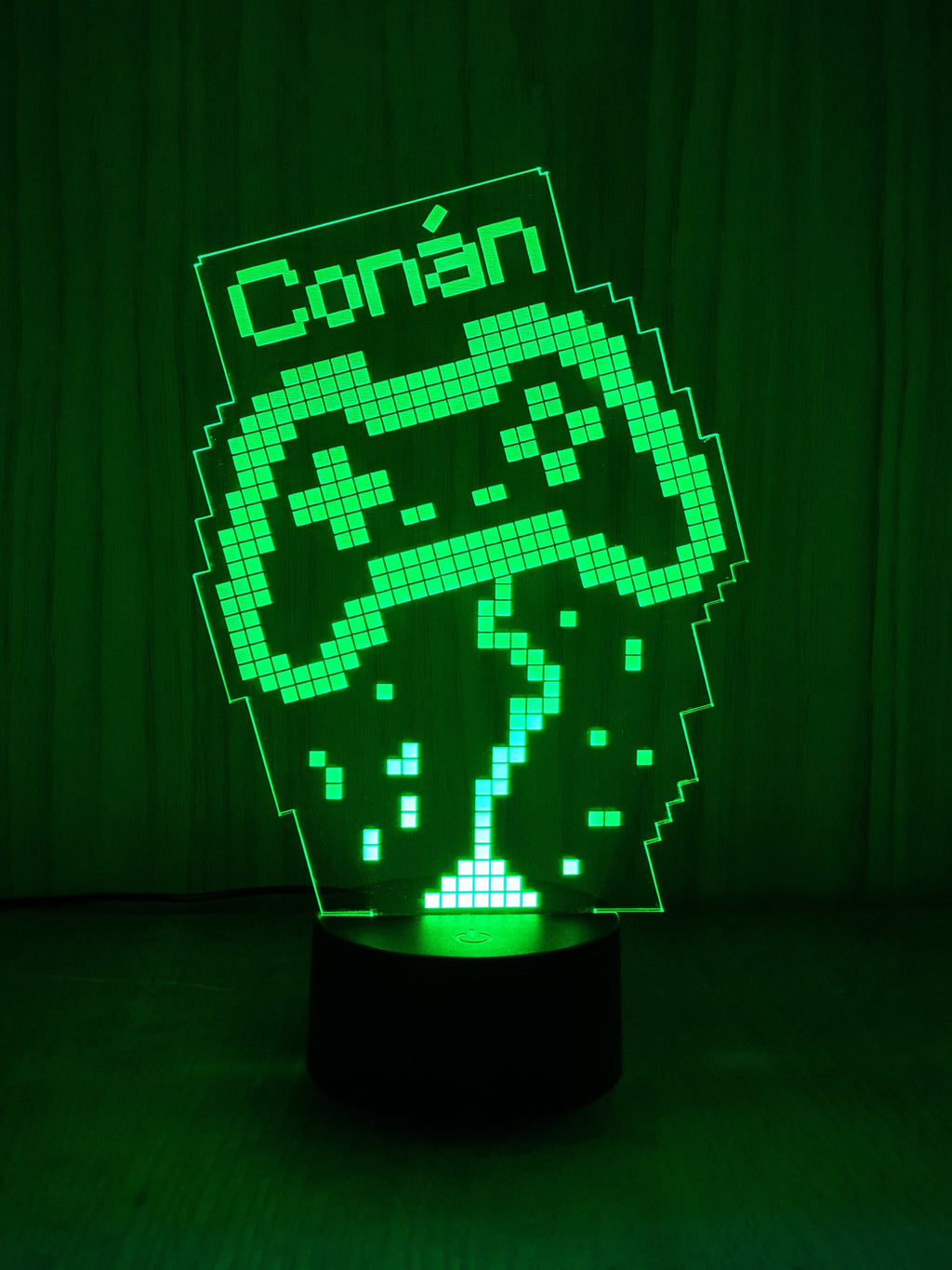 LED 3D Lamp Laser engraved - Gamer Personalised name