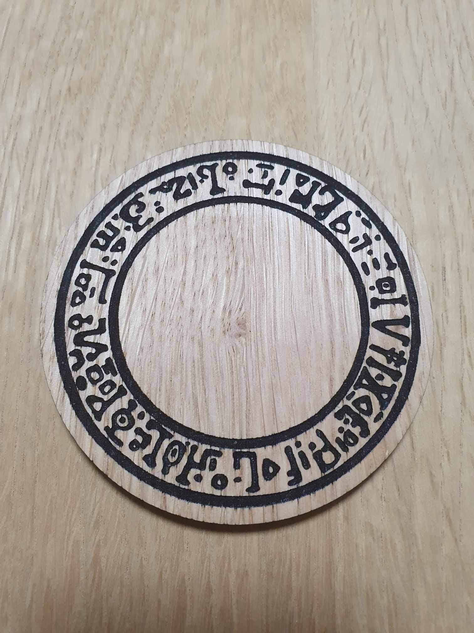 Laser cut wooden coaster. Legend Link Totk Design - Unique Gift lasercut