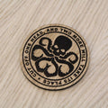 Laser cut wooden coaster personalised. HYDRA