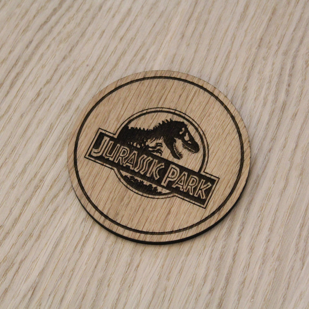 Laser cut wooden coaster. JPark