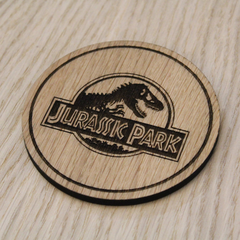Laser cut wooden coaster. JPark