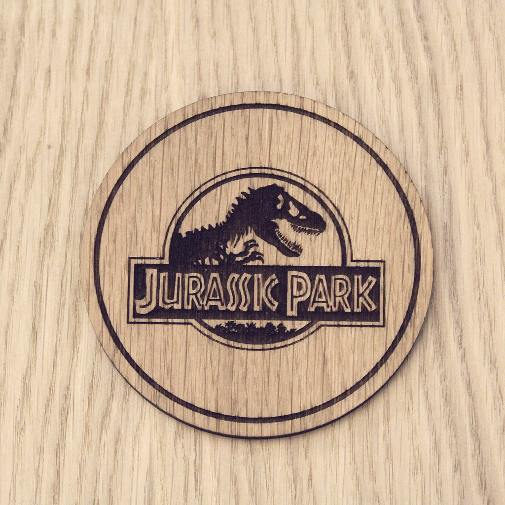 Laser cut wooden coaster. JPark