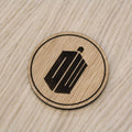 Laser cut wooden coaster. Tardis