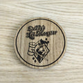 Laser cut wooden coaster. Little Monster
