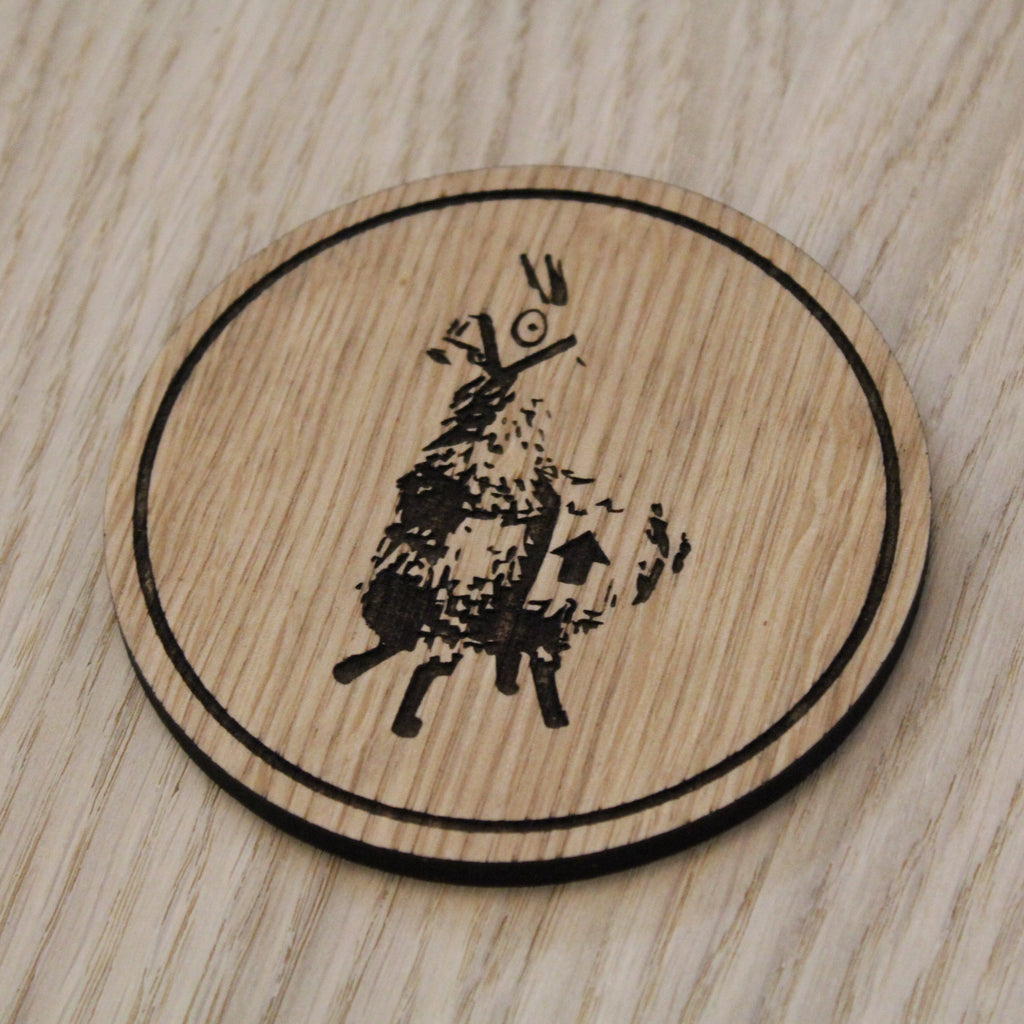 Laser cut wooden coaster personalised. Loot Llama