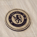Laser cut wooden coaster. Chelsea