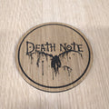 Laser cut wooden coaster. Death Note