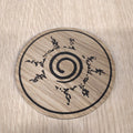 Laser cut wooden coaster. Naruto