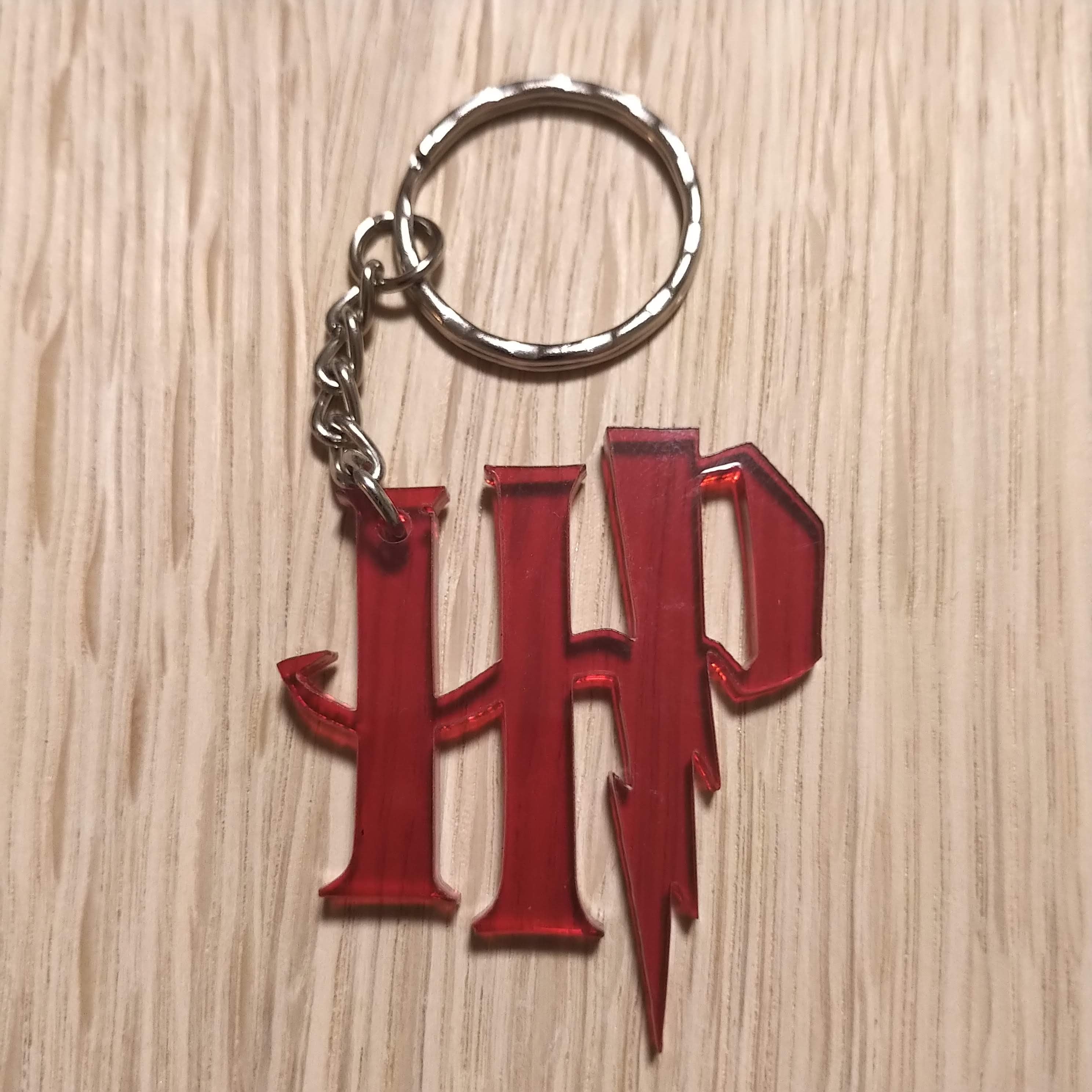 Lasercut acrylic keyring keychain. initials