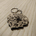 Lasercut wooden keyring keychain. school Hogwarts