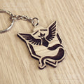 Lasercut wooden keyring keychain. Trainer Mystic