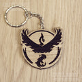 Lasercut wooden keyring keychain. Trainer Valor