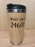 Lasercut Travel Mug personalised - Les Miserables 24601