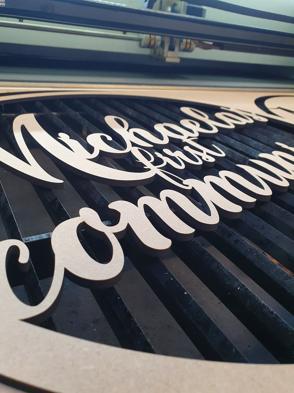 Lasercut wooden sign - Personalised First Communion