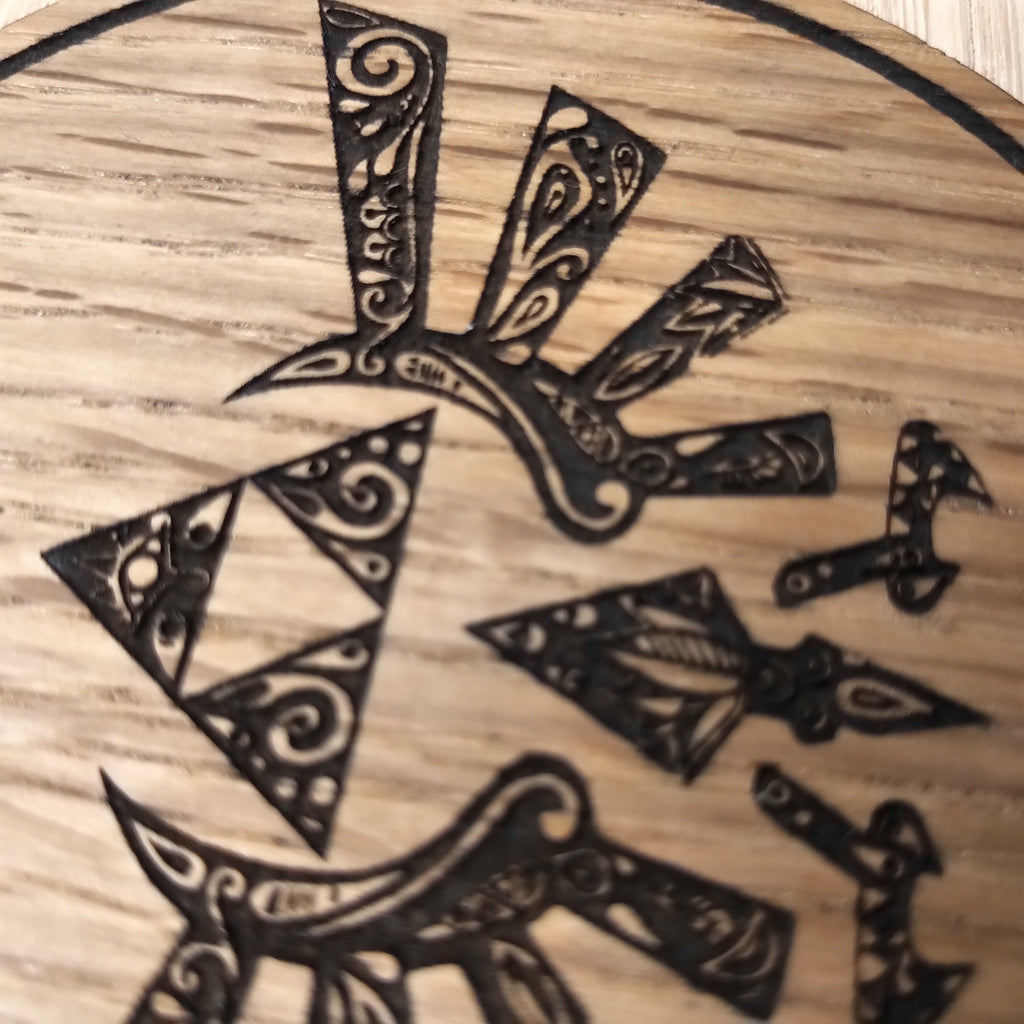 Laser cut wooden coaster. Zelda Legend Link Design  - Unique Gift lasercut