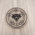 Laser cut wooden coaster. Witcher   - Unique Gift lasercut