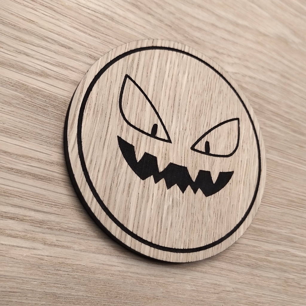 Laser cut wooden coaster. Koffee  Face  - Unique Gift lasercut