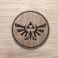 Laser cut wooden coaster. Zelda Legend Link Design  - Unique Gift lasercut