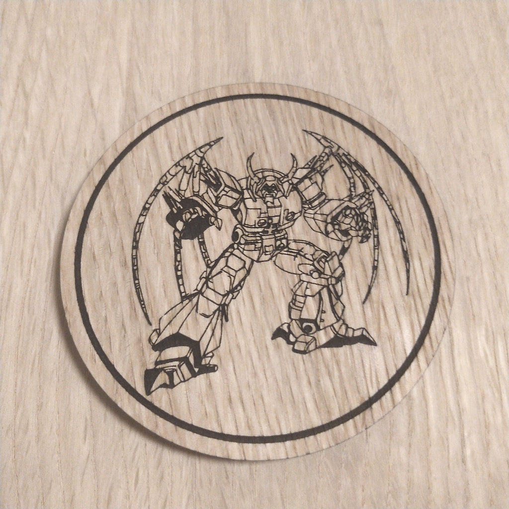 Laser cut wooden coaster. Transformers Unicron planet devourer   - Unique Gift lasercut