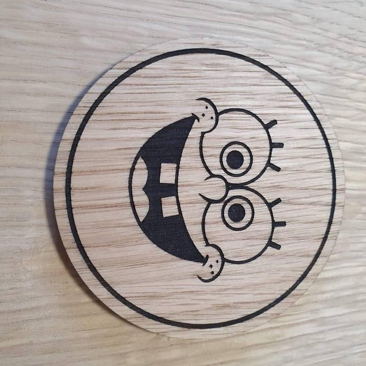 Laser cut wooden coaster. Spongebob squarepants face - Unique Gift lasercut