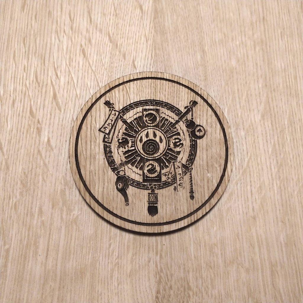 Laser cut wooden coaster. For the horde world of warcraft  - Unique Gift lasercut