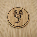 Laser cut wooden coaster. Final Fantasy Chocobo chick racing - Unique Gift lasercut